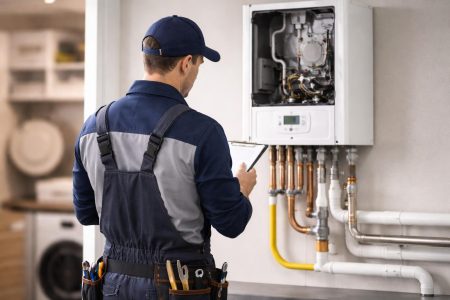 technicien-chaudiere-gaz-buanderie-moderne