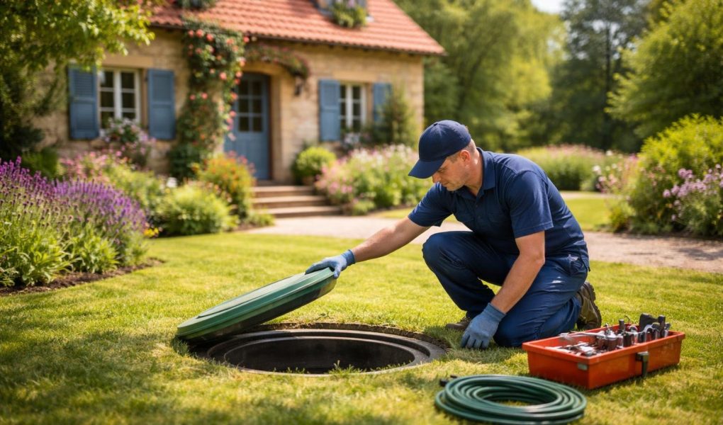 maison-campagne-technicien-uniforme-jardin