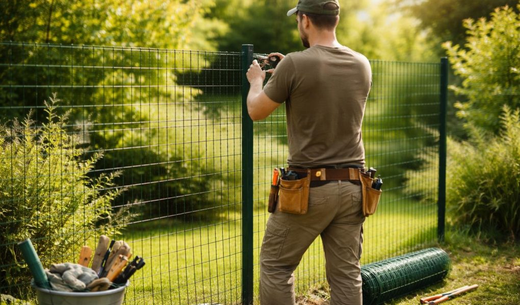 personne-cloture-jardin-ensoleille-plantes