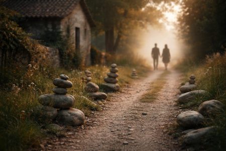 chemin-cailloux-maison-ancienne-silhouettes