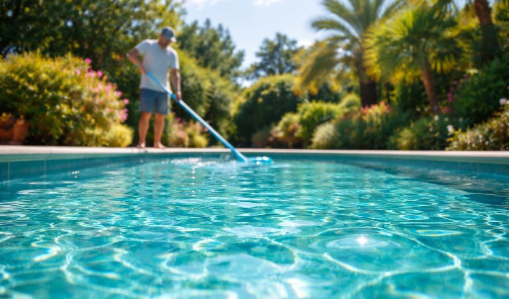 piscine-turquoise-nettoyage-jardin-soleil